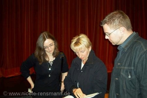 Nicole mit Monika Felten und Markus Heitz