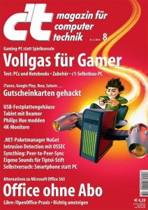 Cover: c’t Ausgabe 8 / 2015