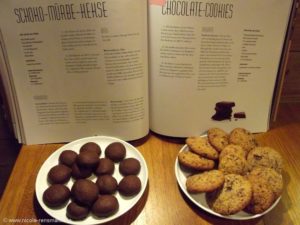 Schoko-Mürbe-Kekse & Chocolate-Cookies nach Rezepten der Konditorei Heinemann.